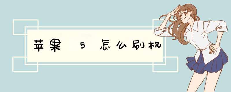 苹果 5怎么刷机